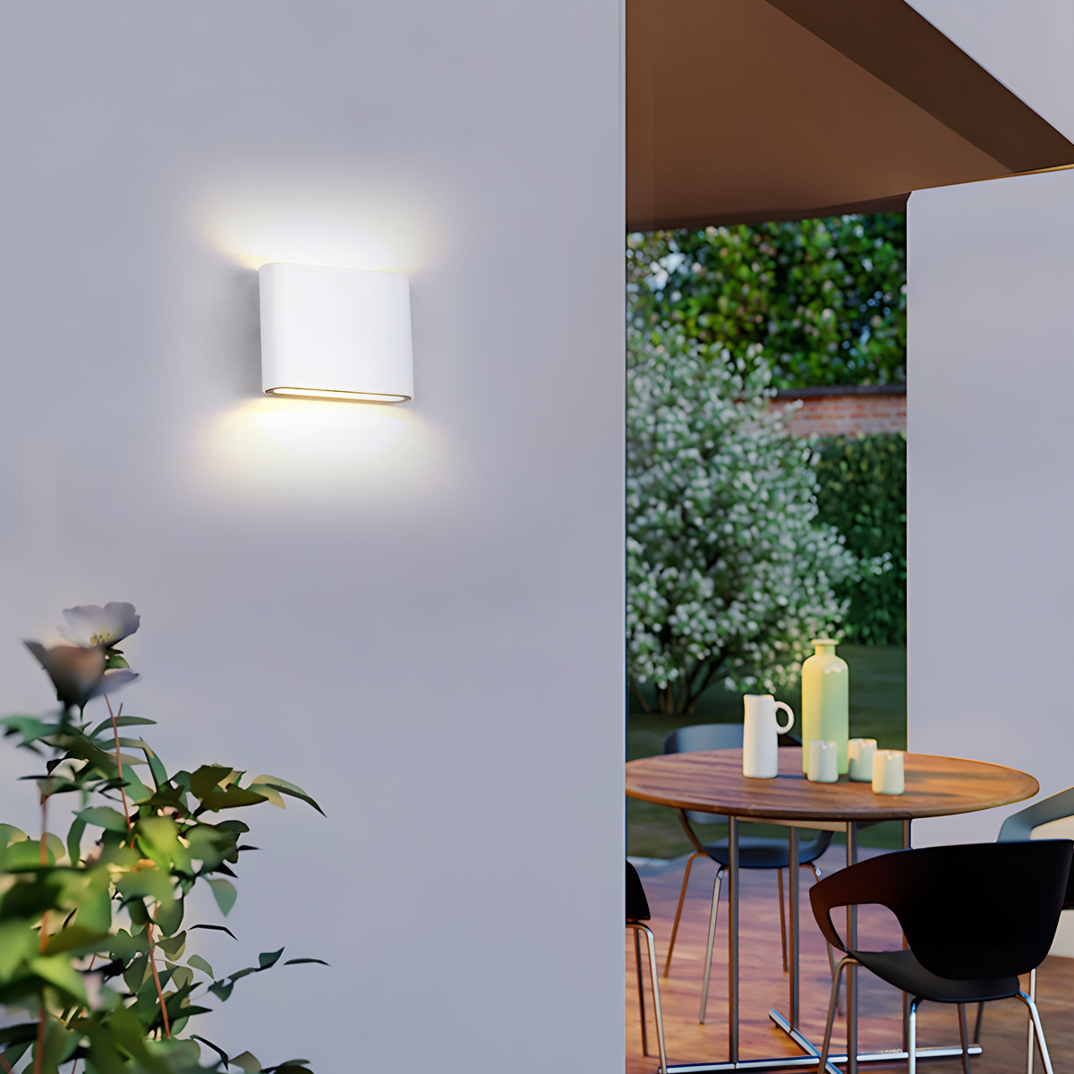 Minimalist Rectangular Outdoor Wall Lamp
